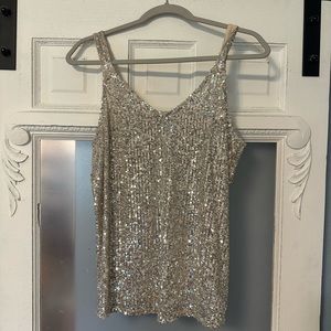 NWT Daytrip Sequin Tank Top | size small